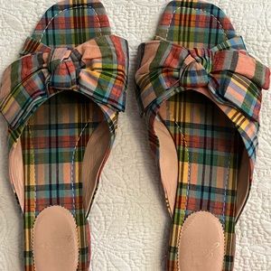 J Crew plaid sandals